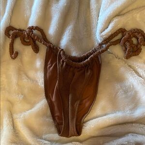 2 for 15$// Aerie Brown Ruched Bikini Bottom